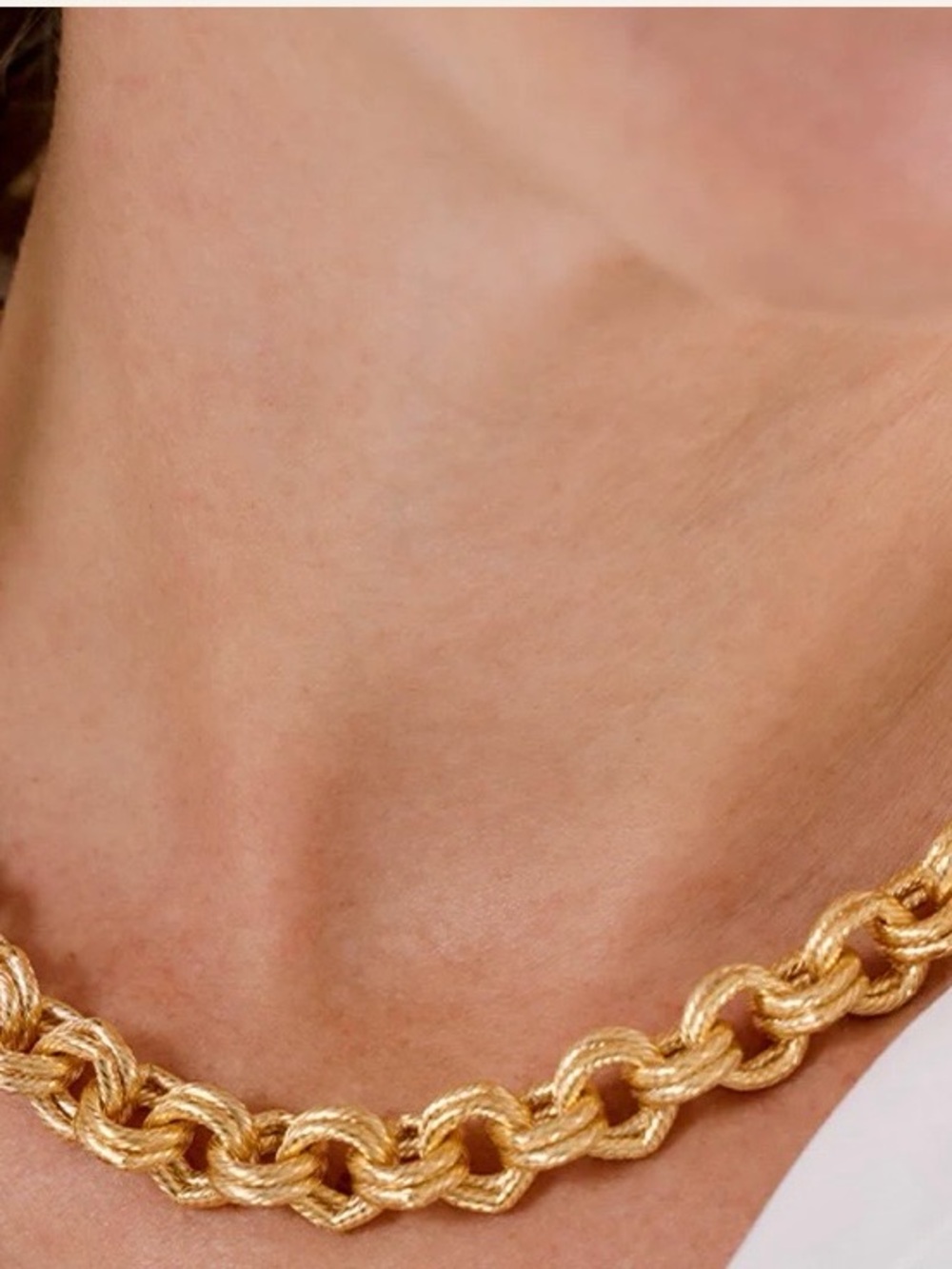 NEW! Susan Shaw Gold Chain Link Necklace - Picture 6 of 6